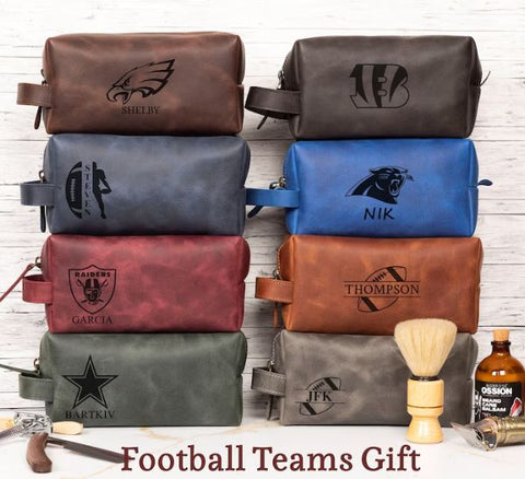 Custom Football Teams Logo Toiletry Bag