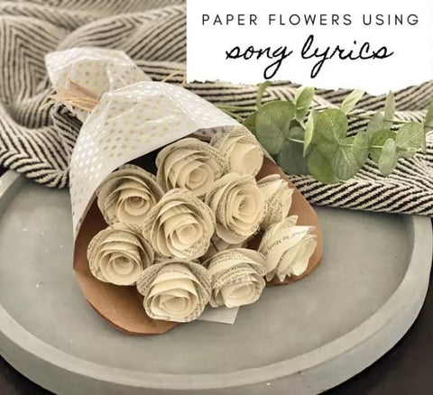 Custom Song Lyrics Paper Flowers