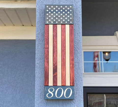 Wooden Address Sign