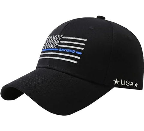 Thin Blue Line USA Flag Dad Hat