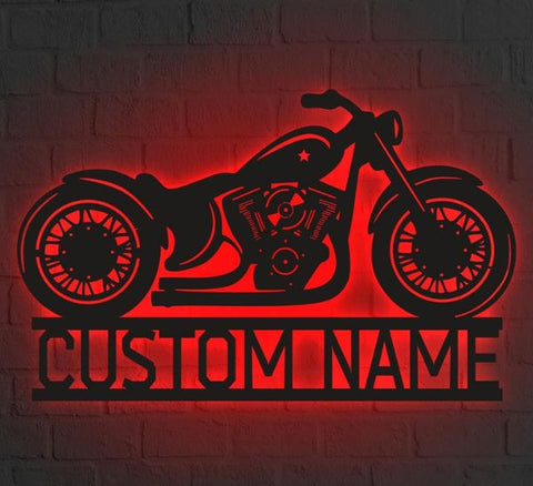 Customizable Motorcycle Wall Art