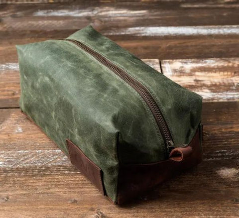 Handmade Leather Toiletry Bag