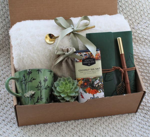 Cozy Hygge Gift Box with Blanket