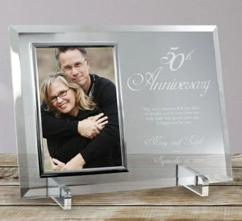 50th Anniversary Glass Frame