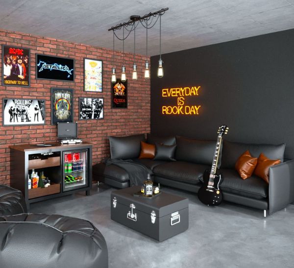 23 Ideas for Decorating Your Man Cave on a Shoestring Budget - Groovy Guy  Gifts