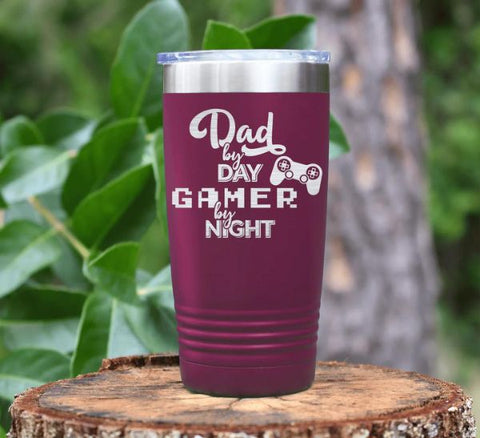 Night Gamer Dad Tumbler