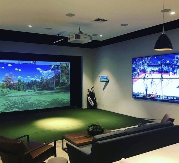 Golf Themed Man Cave