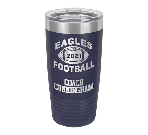 Personalized Football Tumbler