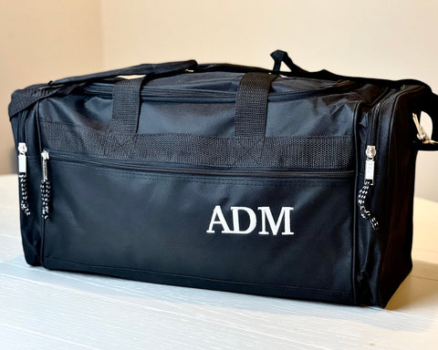 Monogram Duffle Bag, Canvas Weekender, Overnight Travel Bag, Weekender  Travel Luggage, Personalized Groomsmen, Bridesmaid, Bride Gift Idea