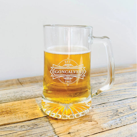 birthday custom beer mug