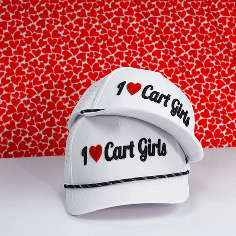 I Heart Cart Girls Funny Golf Hat