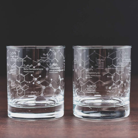 chemistry whiskey glass