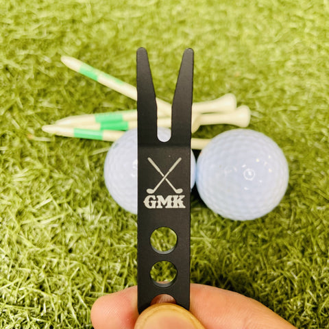 Skinny Golf Magnetic Scrub Brush & Pocket Caddie Divot Tool Bundle