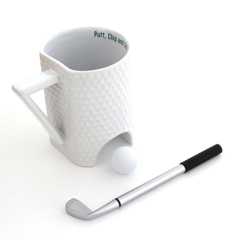 golf mug with pen putter