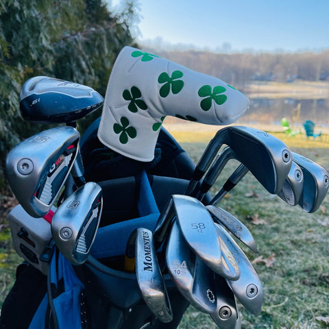 Four leaf golf head cover