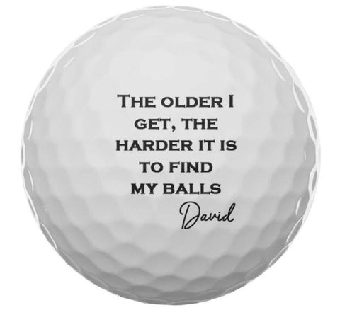 The Older I Get, The Harder it is to Find my Balls