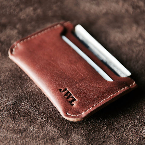 Personalized Leather Minimalist Wallet