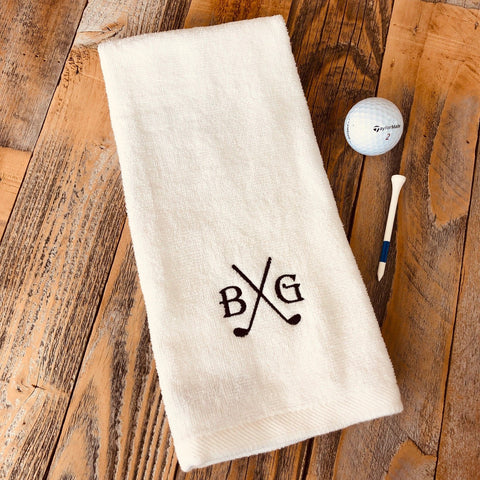 Best Personalized Golf Towel White