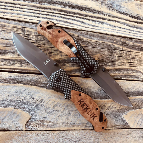 Personalized Knife Carbon Fiber