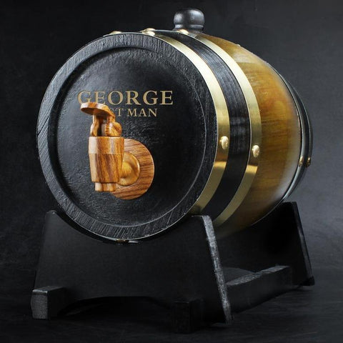 Personalized Whiskey Barrel