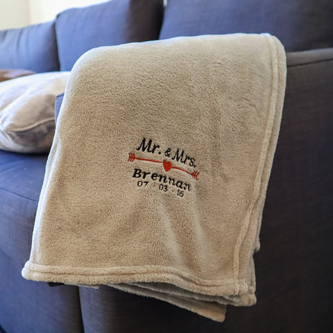 Personalized Blanket Anniversary Gift