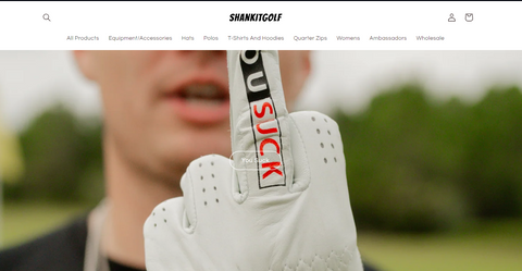 shank it golf trendy and funny golf brand