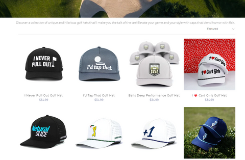trendy golf hat brand groovy golf