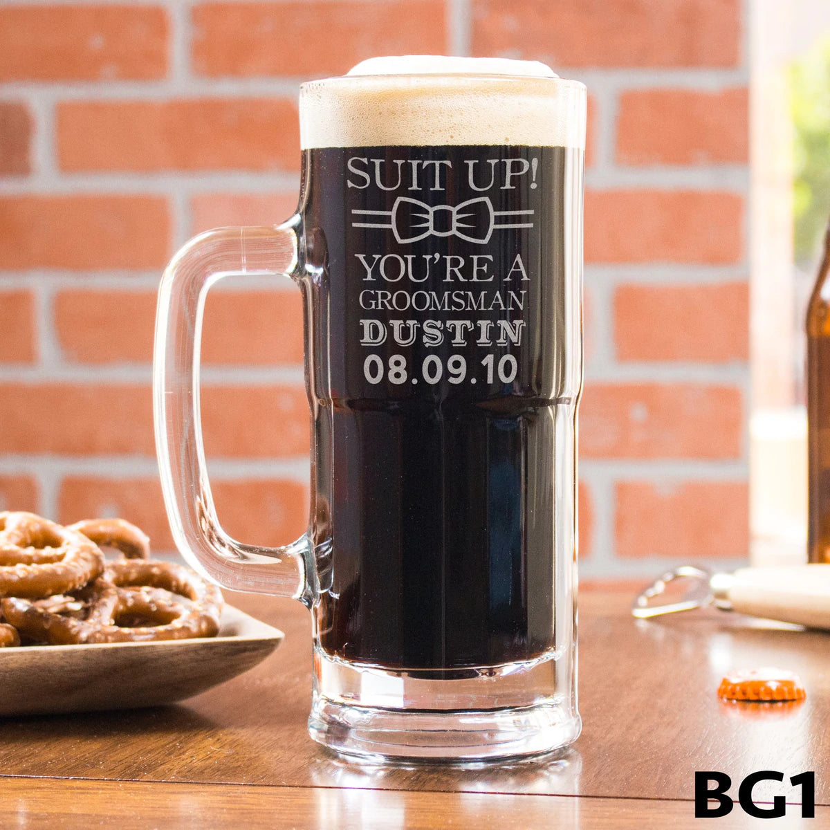 Suit Up Beer Mug - Design: BG1