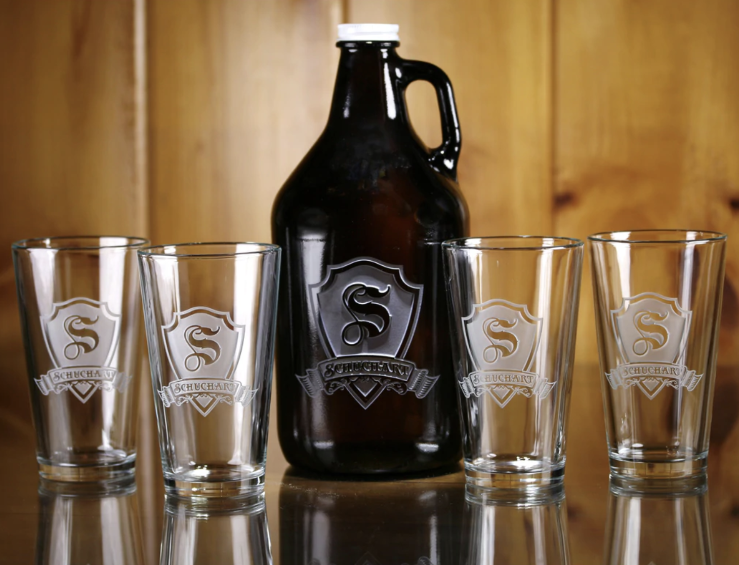 Unique Initial & Name Engraved Beer Glass Set – Froolu