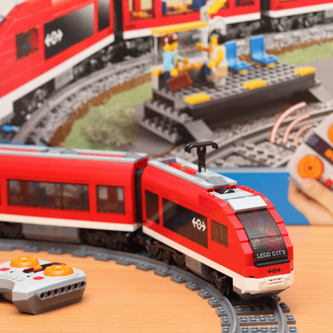 A lego train