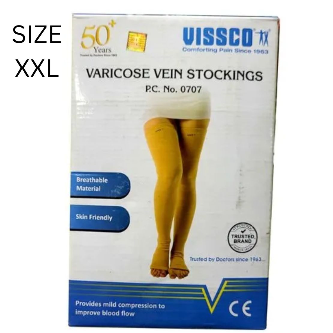 Buy Vissco Medical Compression Stockings (Below Knee) for best price in  India