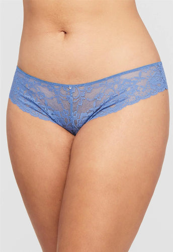 9185 Montelle Semi-sheer Low Rise Lace Brazilian Panty