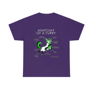Furry Green - T-Shirt T-Shirt Artworktee Purple S 