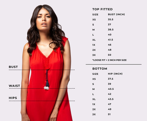 M Made in Italy Size Chart | Woods Clothing Store