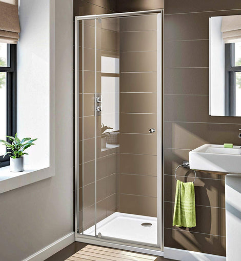 Cosmark Semi-frameless Hinged Glass Shower Door 