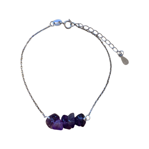 Amethyst Flakes Bracelet