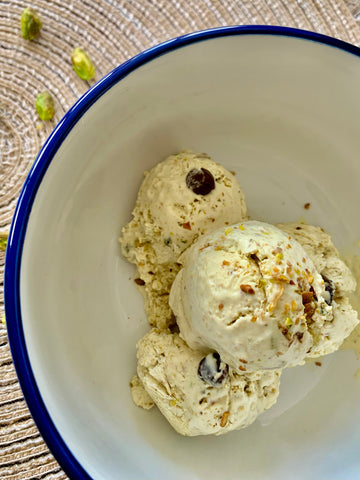 No Churn Pistachio Ice Cream