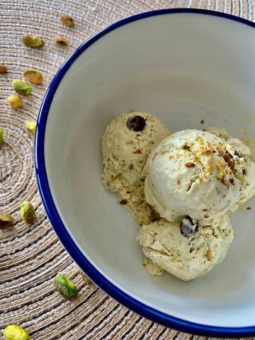 No churn pistachio ice cream