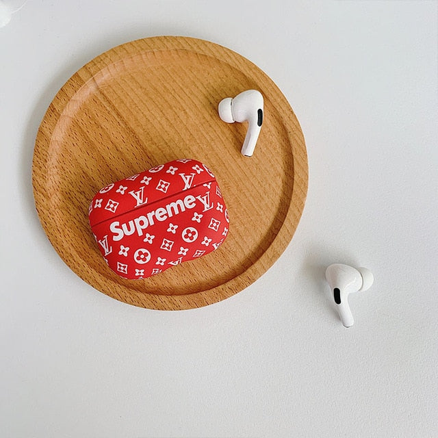 Red Supreme x Louis Vuitton AirPods Case – 21Designz