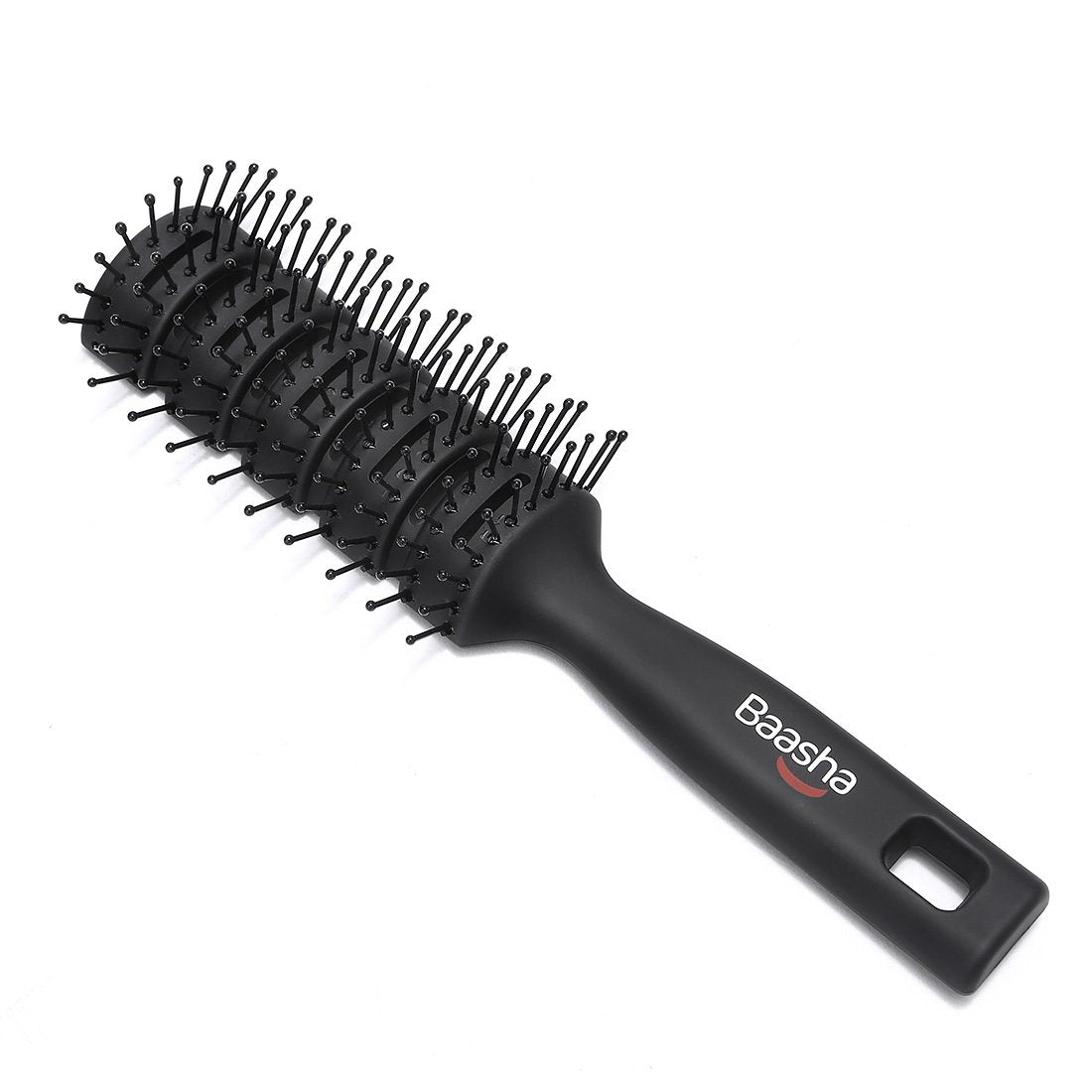 A vent brush used in hairdressing 