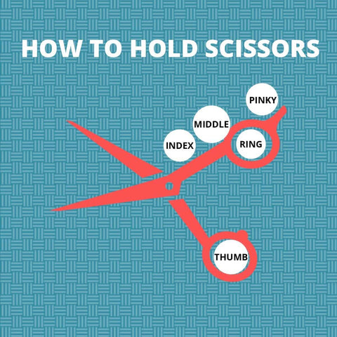 How to hold your hairdressing scissors