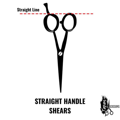 The straight classic handle used on hair shears