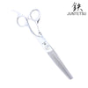 The Juntetsu hair thinning shear for professional hairstylists