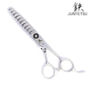 The Juntetsu wide tooth chomper hair thinning scissor