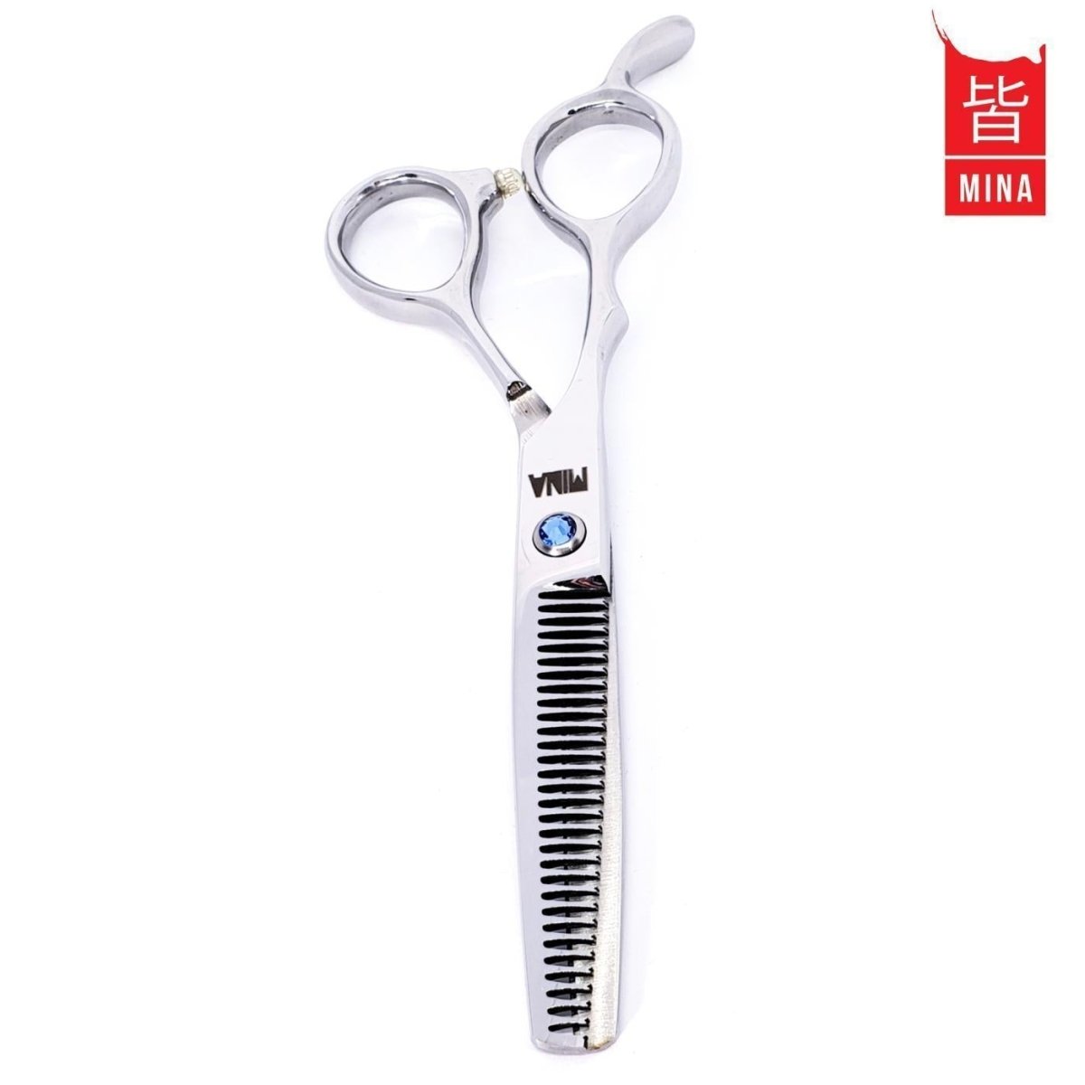 The Mina Umi hair thinning scissors for professional hairdressers