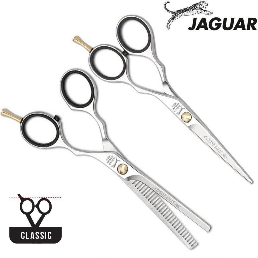 Disfraces Geometría llamada Juego de tijeras de peluquería Jaguar Pre Style Ergo P | Corte y  adelgazamiento - Japan Scissors USA