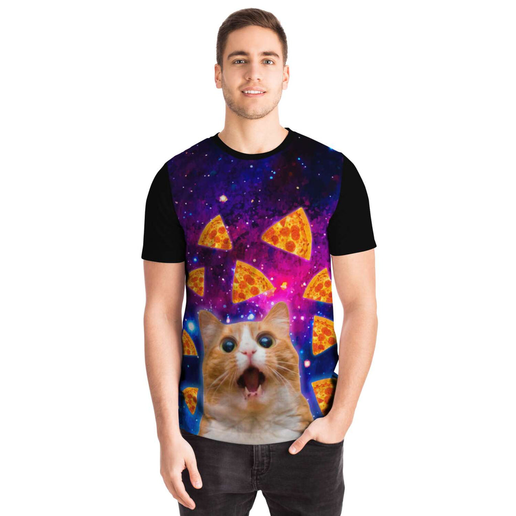 Pizza Cat AOP Unisex T-shirt – Cute Cat Nation