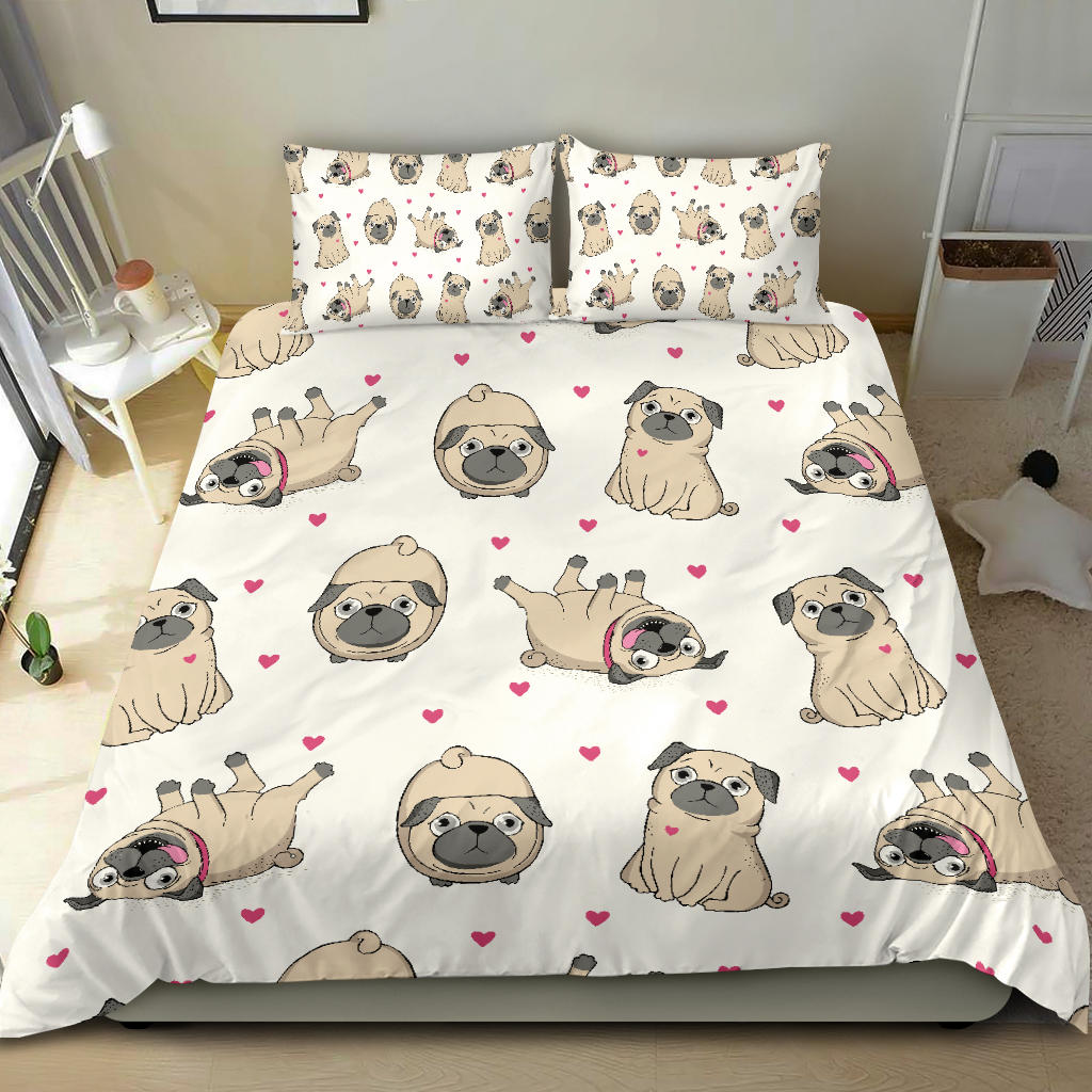 Lovely Pugs Bedding Set – Cute Cat Nation