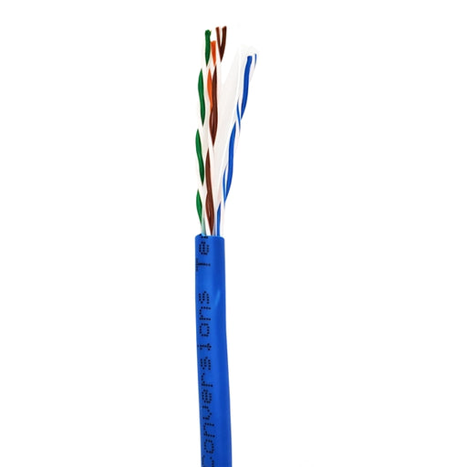 Cat6 Network Cable, CM, Solid Copper, Blue, 1000ft