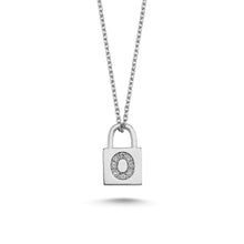 Load image into Gallery viewer, 14K Solid Gold Diamond Initial O Charm Necklace For Women - Jewelryist
